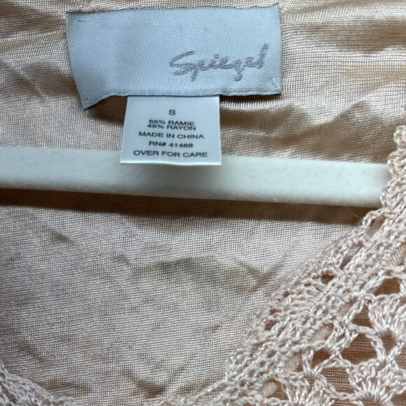 Spiegel Pink Crotchet Knit Skirt Set  Gilmore Girls Y2K 90s Girly Whimsy Small - Picture 5 of 11